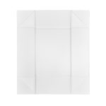 A large white magnetic gift box with foldable corners for easy assembly and storage.