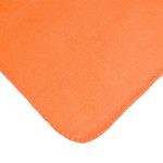 An orange Polar Blanket featuring a soft, plush texture with rounded corners.