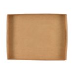 A large, natural paper gift box with a rectangular shape and open top.