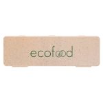 A Ramen Cutlery Set in a beige case with a logo, designed for home and living use.