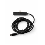 A black Ultra Power Cable with a textured finish, featuring a USB-A end and a USB-C end. It has a flexible cord.