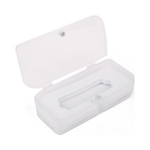 A transparent hinged magnetic box designed for pen packaging, featuring a simple, clean design.
